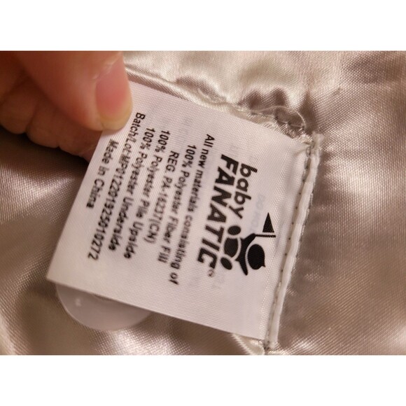 Nebraska Cornhuskers Baby Huskers Lovie Plush Security Blanket Satin Edge - Picture 4 of 5